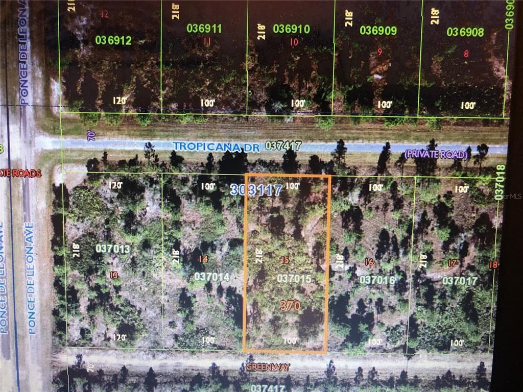 Blk 370 Lot 15-16 TROPICANA DRIVE INDIAN LAKE ESTATES, FL 33855