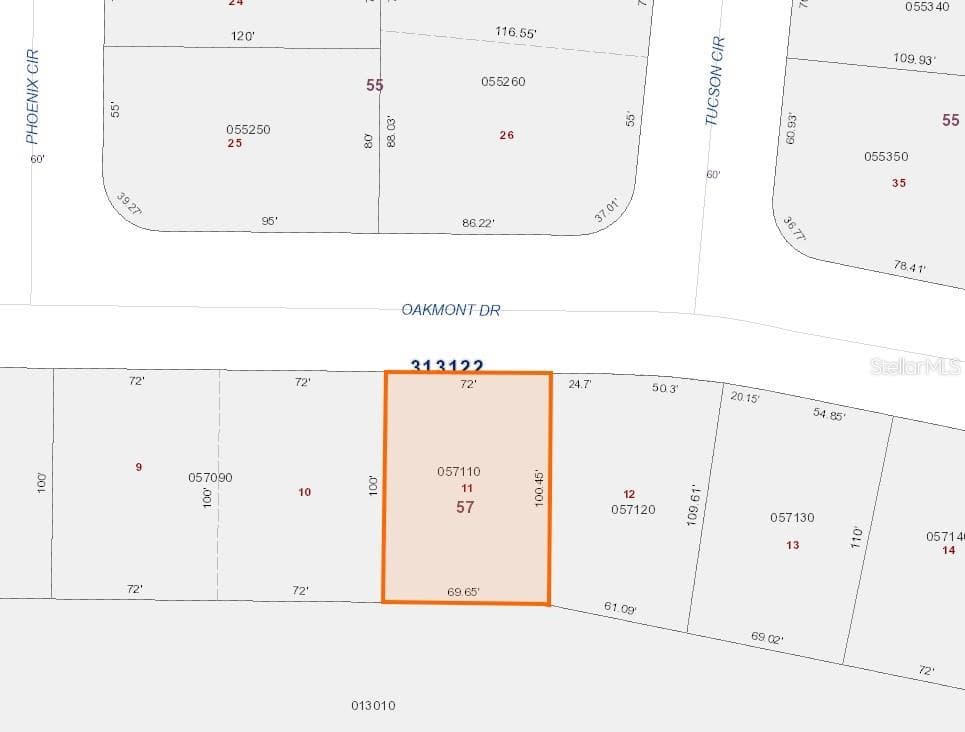 0 OAKMONT DRIVE Lot 11; BLK 57 LAKE WALES, FL 33898