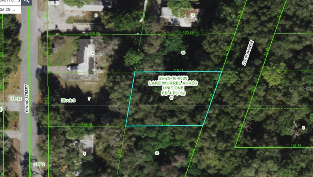 FLAIR AVENUE Lake Worrell Acres-Lot 17 NEW PORT RICHEY, FL 34654
