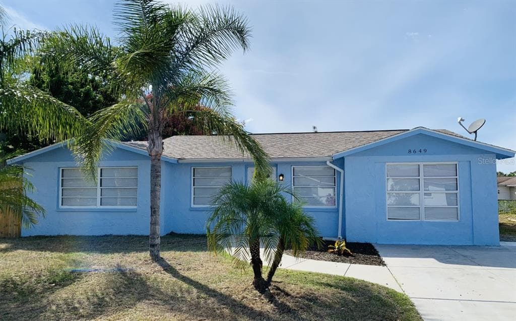 8649 VELVET DRIVE PORT RICHEY, FL 34668