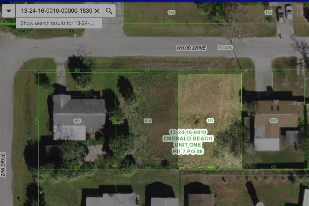 Lot 183 WOOD DRIVE HUDSON, FL 34667