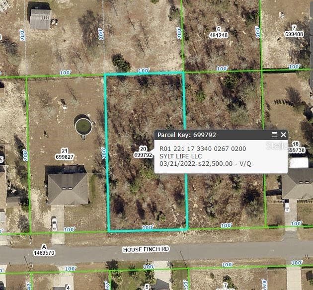 13065 HOUSE FINCH ROAD WEEKI WACHEE, FL 34614