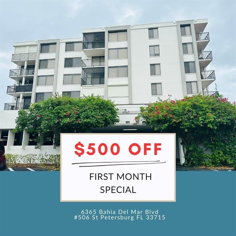 6365 BAHIA DEL MAR BOULEVARD UNIT 506 ST PETERSBURG, FL 33715