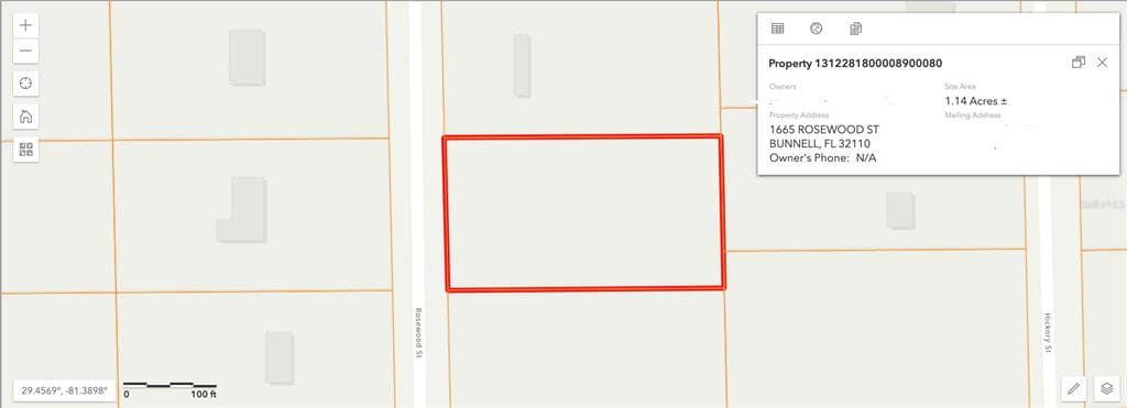 1665 ROSEWOOD STREET BUNNELL, FL 32110
