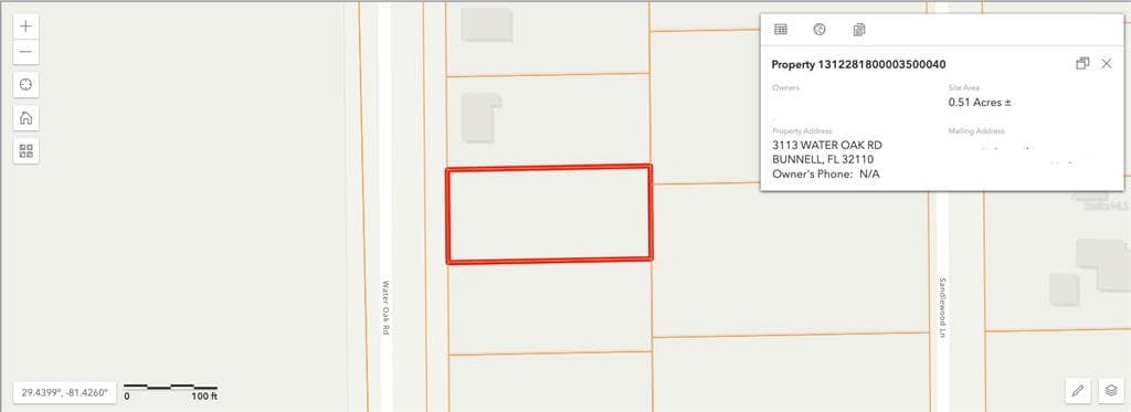 3113 WATER OAK ROAD BUNNELL, FL 32110