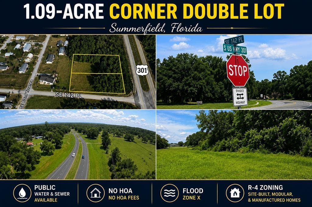 Corner SE 142ND PLACE & S US HWY-301 SUMMERFIELD, FL 34491