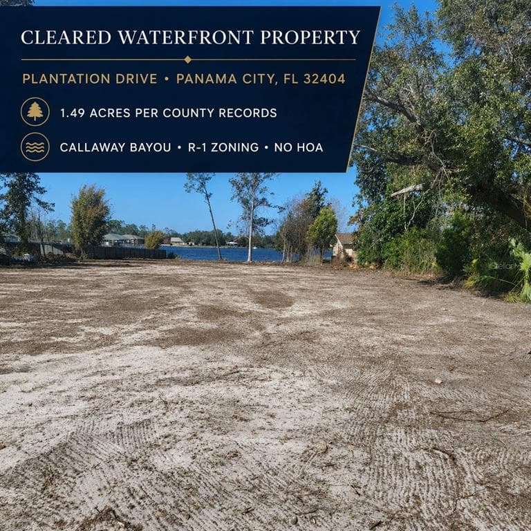 TBD PLANTATION DRIVE PANAMA CITY, FL 32404