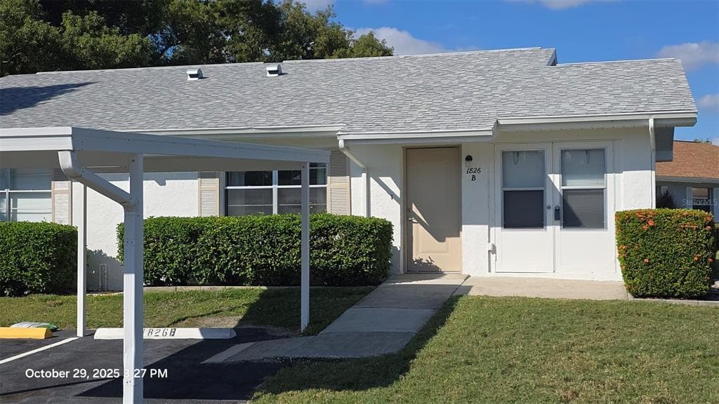 1826 FOXHUNT DRIVE UNIT B SUN CITY CENTER, FL 33573