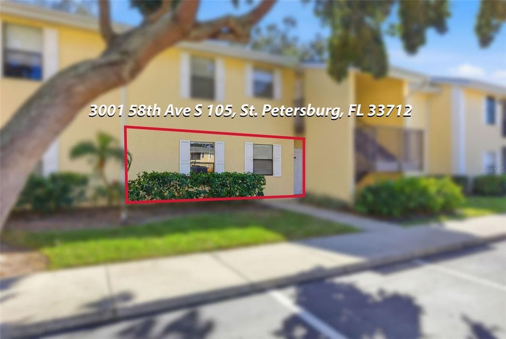 3001 58TH AVENUE S UNIT 105 ST PETERSBURG, FL 33712