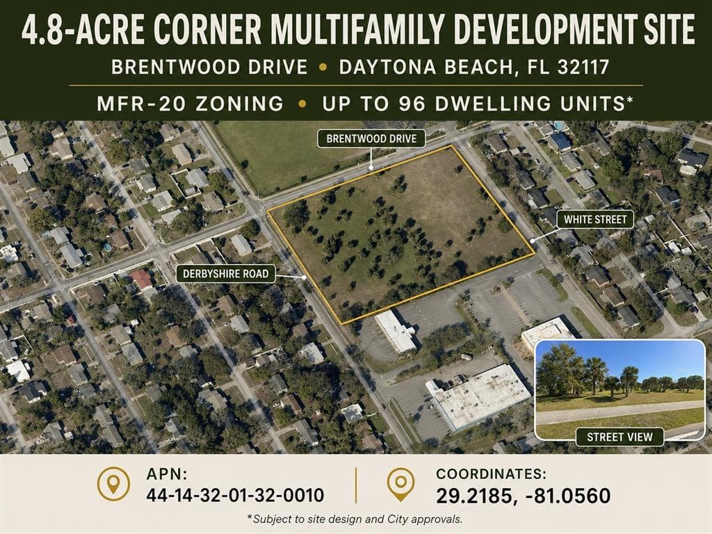 BRENTWOOD DRIVE DAYTONA BEACH, FL 32117